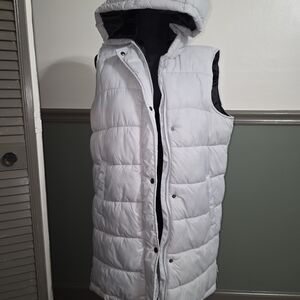 Swiss Tech Long Grey Puffer Vest